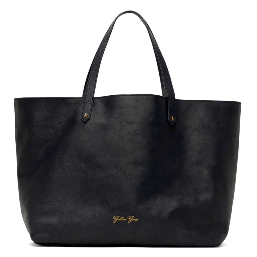 Golden Goose Black Pasadena Leather Tote